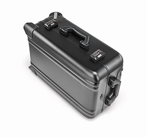 Zero Halliburton Classic Aluminum 2.0 - Carry-On 2 Wheel Luggage (BLACK)