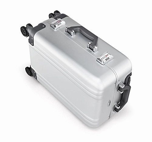 Zero Halliburton Classic Aluminum 2.0 Carry On Spinner Luggage (SILVER)
