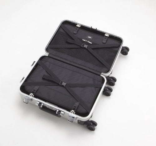 Zero Halliburton Classic Aluminum Carry On 4 Wheel Spinner Travel Case, Silver, One Size