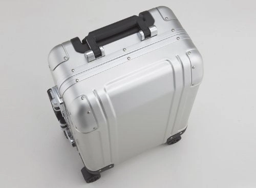 Zero Halliburton Geo Aluminum 24 Inch 4 Wheel Spinner Travel Case, Black, One Size