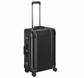 Zero Halliburton Geo Aluminum 3.0-24" 4-Wheel Spinner, Black