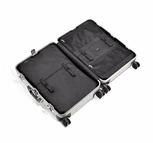 Zero Halliburton Geo Aluminum 3.0-24" 4-Wheel Spinner, Black