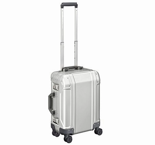 Zero Halliburton Geo Aluminum 3.0 Carry-On 4 Wheel Spinner Travel Case Zrg2519 (Silver)