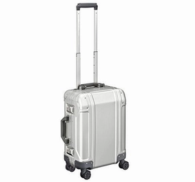 Zero Halliburton Geo Aluminum 3.0 Carry-On 4 Wheel Spinner Travel Case Zrg2519 (Silver)