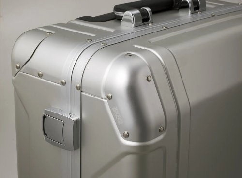Zero Halliburton Geo Aluminum Carry On 2 Wheel Travel Case, Silver, One Size