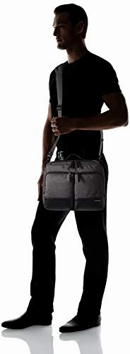Zero Halliburton Lightweight Business-Shoulder Bag Laptop Messenger, Black One Size