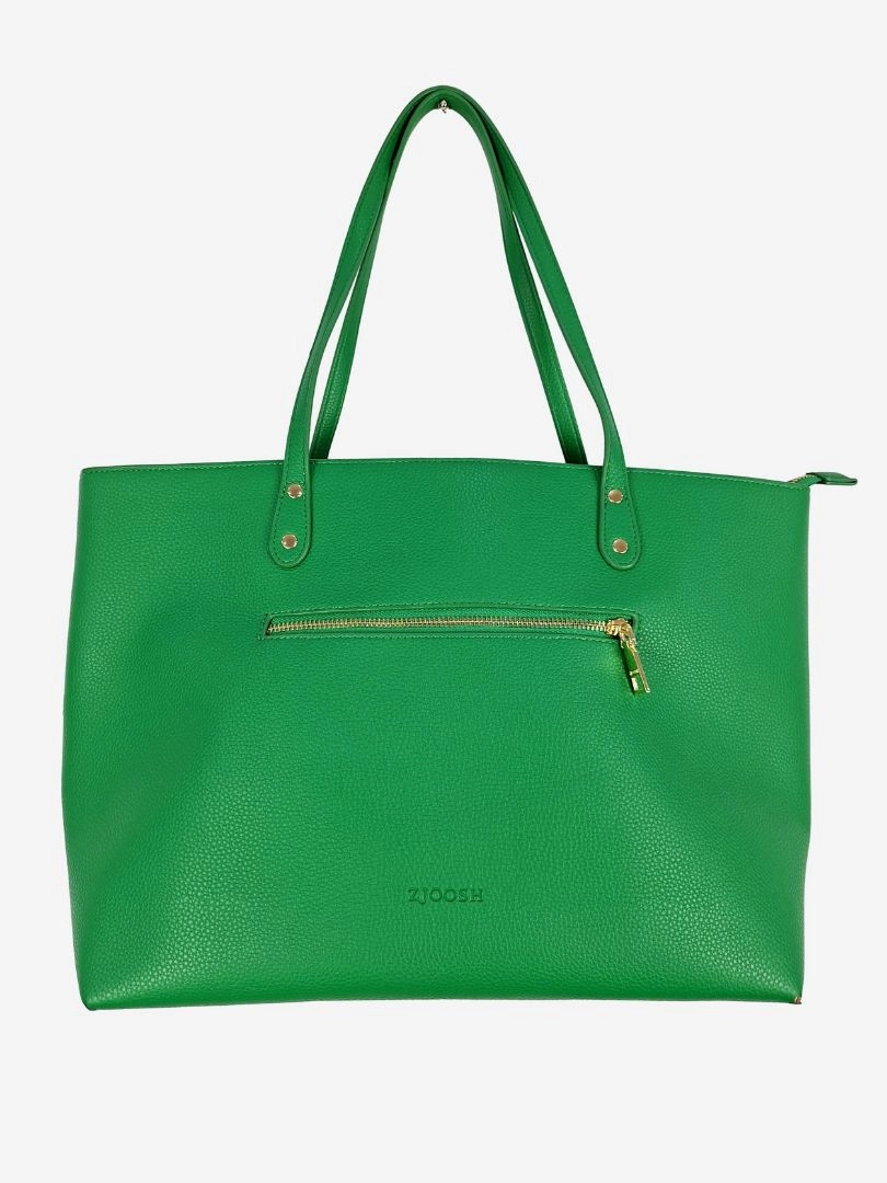 Zjoosh Vibrant Green Gold Hard Wear Bag