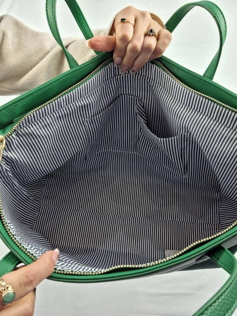 Zjoosh Vibrant Green Gold Hard Wear Bag