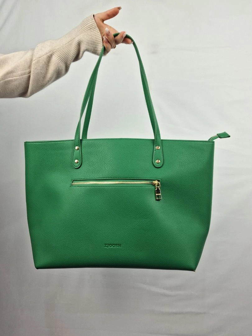 Zjoosh Vibrant Green Gold Hard Wear Bag