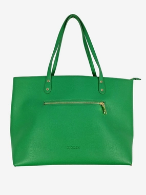 Zjoosh Vibrant Green Gold Hard Wear Bag